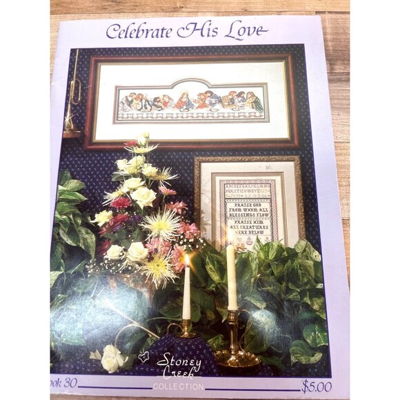 Celebrate His Love Cross-Stitch Pattern Book By Stoney Creek Leisure Arts - Picture 2 of 3